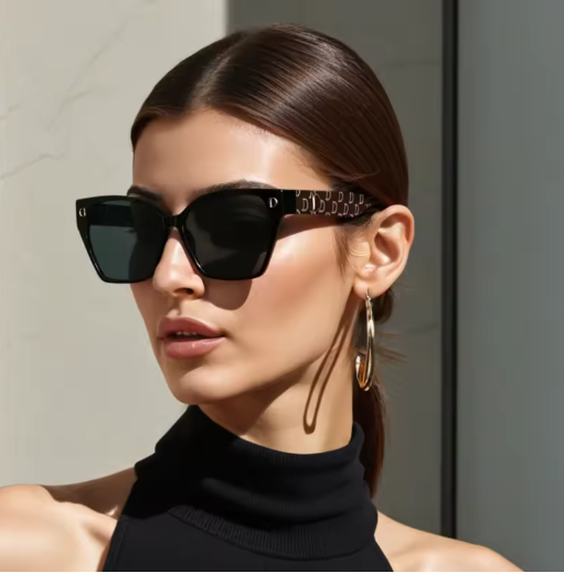 Fashion Brand Luxury Designer Sunglasses Women 2025 Vintage Mirror Party Trendy Shades Glasses Summer Travel Outdoor Sunglasses
